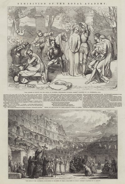 王立アカデミーの展示 作： Frederick Richard Pickersgill